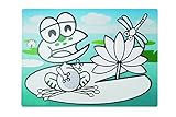 Novastyl 2211066 juego de magia de plástico 12 salvamanteles de rana 43,5 x 28,5 x 0,1 cm