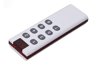 TOPINCN 433MHz Learning Transmitter, Learning Digital Remote Controller 1000m Universal Range Multipurpose Ask Modulation for LED Lights (8 Keys)