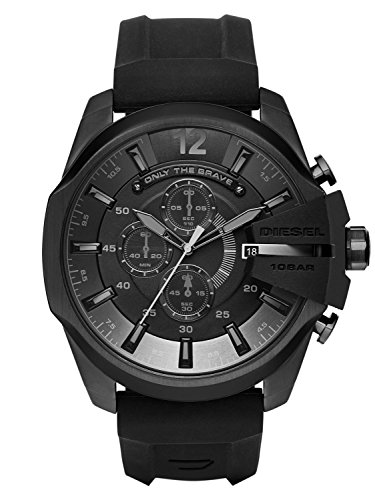 Diesel Herren-Armbanduhr Mega Chief Analog Quarz Silikon DZ4378 Diesel Herren-Armbanduhr Mega Chief Analog Quarz Silikon DZ4378