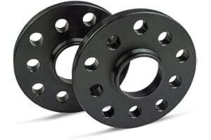 SCC Spurverbreiterung 12435W - schwarz eloxiert - LK: 112/5 NLB: 66,5 - 15mm - 2 Stück