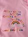 Rainbow Keepsake Babygrow. Special Hospital Bag Gift for Newborn (0-3months, Pink)
