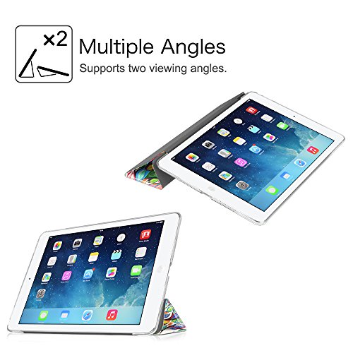 Fintie iPad mini Hülle Case – Ultra Slim Superleicht Schutzhülle mit Lichtdurchlässig Rückseite Abdeckung Smart Cover Tasche mit Auto Schlaf / Wach und Standfunktion für Apple iPad mini / iPad mini 2 / iPad mini 3, Liebesbaum - 7