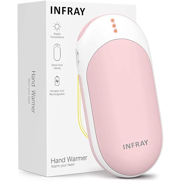 infray Hand Warmer Rechargeable, USB Reusable Hand Warmer 9000mAh Power  Bank Fast Heating Electric Portable Hand Heater, 14H Long Lasting Pocket  Warmer Winter Gift for Women Men - Pink, S, ZLS-A10 :