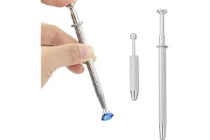 OUDQFCJ Lot de 2 Pince à Boule, Pince Piercing et Bijoux, Outil de Récupération de Bijoux, Petites Pièces, Piercings Boule de Piercing, Pour la Fabrication de Bijoux (Argent)