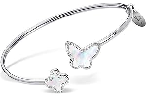 LOTUS SILVER Festina bransoletka motylkowa F30000/1 stal szlachetna srebrna damska bransoletka JLS30000-1, Normal, Stal nierdzewna, Bez kamienia
