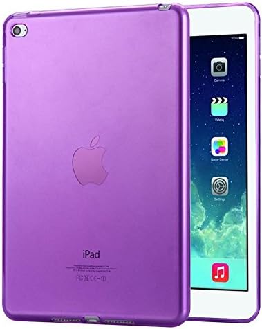 FAS1 iPad Pro 12.9" Case Cover (2017 &amp; 2015 Version), Clear Soft TPU Skin Gel Silicone Back Case Protector for Apple NEW iPad Pro 12.9 inch 2017 &amp; 2015 Launched (Purple)