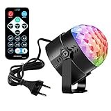 Leoker Discokugel Disco Party Licht Lichteffekte LED RGB Dj...