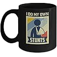 SKY DOT Vintage Retro I Do My Own Stunts Broken Arm Multicolor Ceramic Tea/Coffee Mug (325ml)