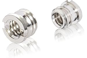 'Walimex Pro Adattatore Filettato "1/4 su 3/8 pollici Krempe Argento