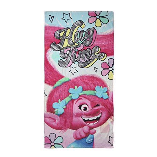 Preisvergleich Produktbild Trolls 2200002800 Badetuch, Handtuch, Strandtuch, Kinder, Baumwolle, Poppy