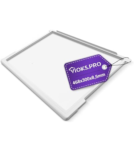 LUTH Premium Glasplatte Oben Für LG Kühl-Gefrierkombination – Ersatzteil Kompatibel Mit AHT74413801, 443x443x13 Mm