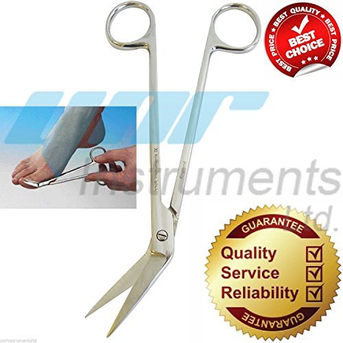 YNR Toe Nail Scissors + Clippers Extra Long Reach Handle Kelly Scissors Surgical Stainless Steel Pedicure Chiropody CE