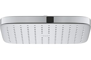 GROHE Vitalio Comfort 250 - głowica prysznicowa 1 rodzaj strumienia (9,5 l/min uchwyt stały przepływ, system odkamieniający, przegub kulowy z kątem obrotowym, chromowana powierzchnia), chrom, 26695000