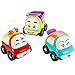 Produktbild Spielzeugautos, Pictek 3er Set Autos, Spielzeug, Bunte Farben,Cartoon-Smiley-Gesicht Mini Auto für Jungen und Mädchen, Push & Go Funktion, ab 3 Jahren