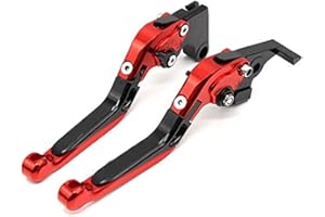YANG HUA Levier de frein et d'embrayage réglable et pliable pour moto Suzuki SFV650 GLADIUS 09 10 11 12 13 avec logo GLADIUS