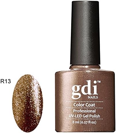GDI Nails - Shimmer Glitter 'R' Range - UV LED Soak Off Gel Nail Polish Varnish - 8ml - ***REQUIRE UV/LED LAMP TO CURE DRY GEL POLISH*** (R13)