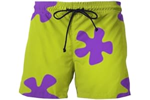 PANDODUT Sommer beiläufige Shorts 3D Patrick Star Hosen für Damen/Herren Shorts