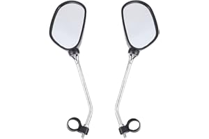 YYCFB 2 Pcs Espejo Retrovisor de Bicicleta, 360° Rotativo Ajustable Espejo para Carretera Montaña Bicicleta E-Bike Monopatín Silla de Ruedas Ciclomotor, Electrico Patinete, Sillas de Ruedas