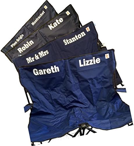 Personalised - Double Folding Camping Chair - Big - Strong - Free Delivery (Navy)