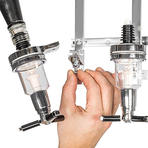 TecTake Getränkeportionierer für 4 Flaschen Bar Butler Wandmontage 4cl - 4
