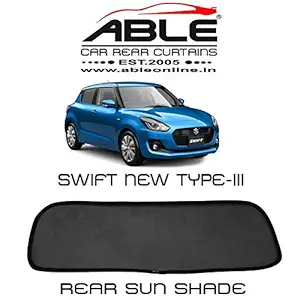 Able Dotnet Car Dicky Sun Shade Curtains for Maruti Swift New Type-III (2017 to 2020 Model)