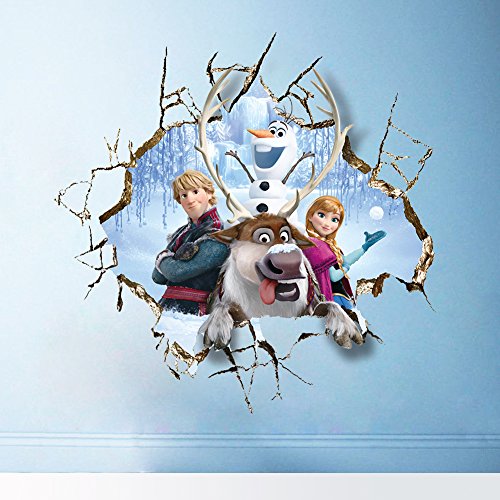 XXL 3D Sticker Eiskönigin Frozen Anna Kristoff Olaf