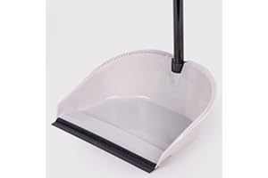 La Briantina Paletta Alzaimmondizia Professionale con Manico, Bordo Zigrinato, in Plastica, Casuale: blu, grigio o arancione