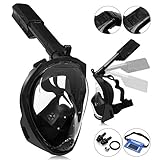 Máscara de Buceo de Cara Completa, máscara de natación de Buceo de 180° Antienvejecimiento...