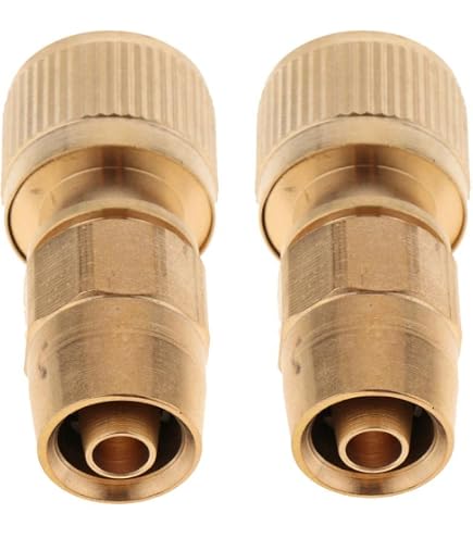 Lot De 2 Connecteurs Femelles Rapides Pour Tuyau D'arrosage Extensible - Raccord De Remplacement Bleu, Avec Embouts - 14