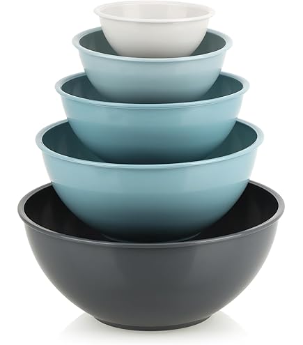 Set 6 Ciotole In Plastica Con Coperchio - 12 Cm, 350 Ml, Colorate, Senza BPA, Per Casa E Campeggio - Foto 13