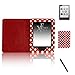 Price comparison product image Xtra-Funky Exclusive Kindle Touch (7th Generation 2014 model) PU Leather Case Cover Wallet with Auto Sleep/Wake Function, includes Screen Protector and Stylus - Polka Red