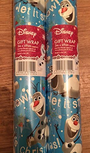 6 meter Disney frozen Olaf xmas wrapping paper Disney gift wrap