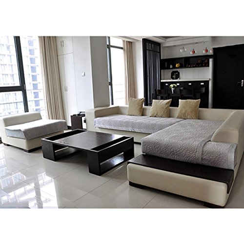 Beautylife66 Sofahusse Hochwertig Sofabezug Stretchhusse L 70*180cm Sofaabdeckung Grau