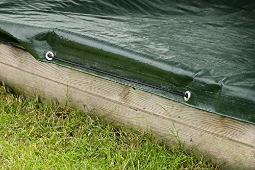 Windhager Abdeckplane Sandkasten-Abdeckplane, 1,4 x 1,4 m, grün - 4