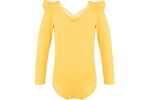 IEFIEL Maillot de Danza Ballet Para Niña Maillot de Gimnasia Ritmica Body de Danza Clásica Disfraz de Bailarina Niña Ropa Ballet Niña