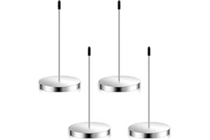 HARIENDNY 4pcs Stainless Steel Receipt Spike Holder - Straight Rod Paper Ticket Stabber for Restaurant, 5.5 Inch