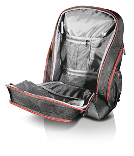 Lenovo Y Gaming Active Backpack (Y Gaming Design, Notebooks bis zu 17 Zoll, Extrafach für Gaming-Headset) schwarz-rot - 5