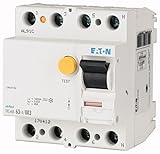 4P Eaton FRCMM-63/4/03-S Interruptor Diferencial, 63A, 4P, 300mA, Clase S