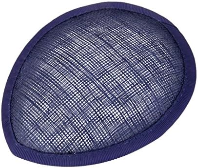 2016 New Arrival Chic Colorful Round/Teardrop Hat Fascinator Millinery Base DIY Gifts - Dark Blue, TearDrop