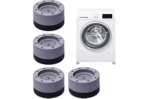 ZIMOHE Universal Schwingungsdämpfer für Waschmaschinen & Trockner - anti Vibrationsdämpfer, Rutschfeste Anti Vibration Waschmaschine Füße, Antivibrationsmatte Waschmaschinen-Unterlage (A)
