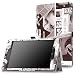 Produktbild MoKo Fire HD 8 2015 Hülle - Kunstleder Ständer Schutzhülle Smart Cover mit Auto Schlaf/Wach Funktion und Stift-Schleife, Newspaper Kaffee (Nicht für Fire HD 8 2016)