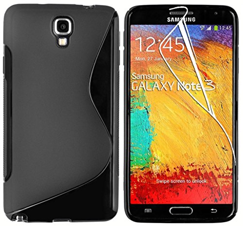 Premium Samsung Galaxy Note 3 Case Cover Black Case Cover Silicone Gel S-Line Wave Design Case Cover For Samsung Galaxy Note 3 Case Cover