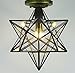 Produktbild Pentagonal Herz Laternen, Retro Industrie Eingang Lichter Deckenleuchten European Aisle Creative Stars Beleuchtung Schlafzimmer Lichter Balkon Lichter Deckenleuchten ( Farbe : B )