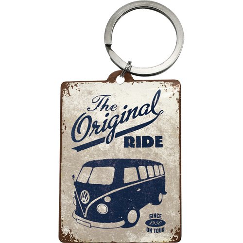 Llavero de metal, diseño de furgoneta Volkswagen original
