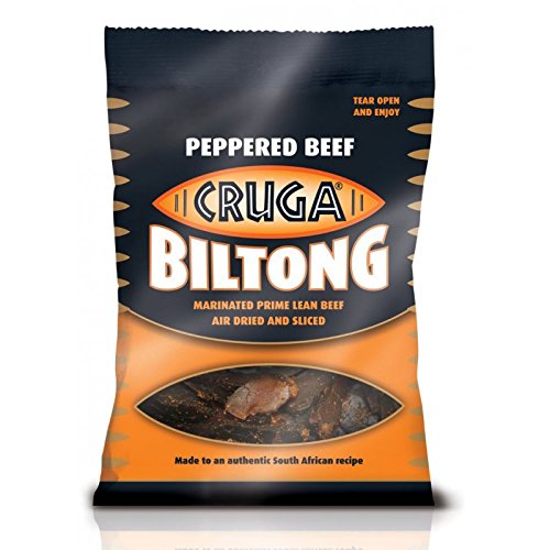 Preisvergleich Produktbild Cruga Biltong Peppered Beef (Beef Jerky Snack) / 25g