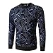 Produktbild Quaan Herbst Winter Herren Gedruckt zur Seite Fahren Sweatshirt Oben Abschlag Outwear Bluse Geschäft Beiläufig Sport Rom Beiläufig Abendessen Mantel Sport warm gemütlich Retro Klassisch Windjacke