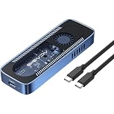 Acasis EC6608 Air - 8TB NVMe SSD Destekli, M&B/M KEY, 10Gbps USB 3.1 Type-C, Dahili Fanlı, Al&uuml;minyum Disk Kutusu (EC6608-AIR)