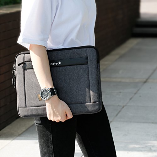 Inateck 13    Laptoptasche Nylon mit Fronttaschen f  r 2016 2017 MacBook Pro  Surface Pro 2017 Surface Pro 3 4  Ultrabooks  Tablets und Laptops spritz