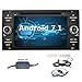 Produktbild YINUO 7 Zoll 2 Din Android 7.1.1 Nougat 2GB RAM Quad Core Autoradio Moniceiver DVD GPS Navigation 1080P OEM Stecker Canbus 7 Farbe Tastenbeleuchtung für Ford C-Max/Connect/Fiesta/Focus/Fusion/Galaxy/Kuga S-Max/Transit/Mondeo Schwarz Unterstützt DAB+ Bluetooth OBD2 Wlan (Autoradio mit DAB)