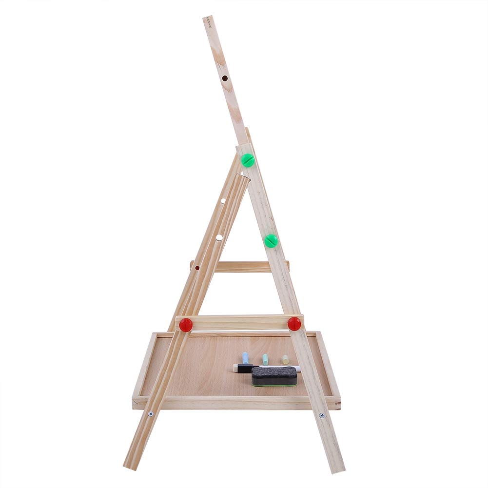 Tableau-Chevalet-Enfant-en-Bois-Double-face-Tableau-Ardoise-Enfant-Rglable-Tableau-dcriture-Tableau-Magntique-Multifonction-Tableau-de-Dessin-pour-Enfant-Jeu-Enfant-Cadeau-pour-Garons-et-Filles